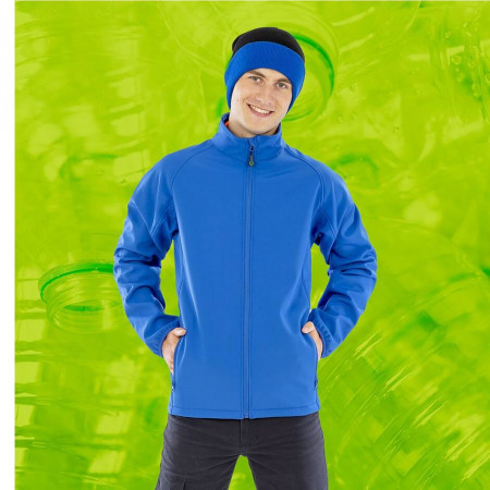MENS RECYCLED 2-LAYER PRINTABLE SOFTSHELL JACKET