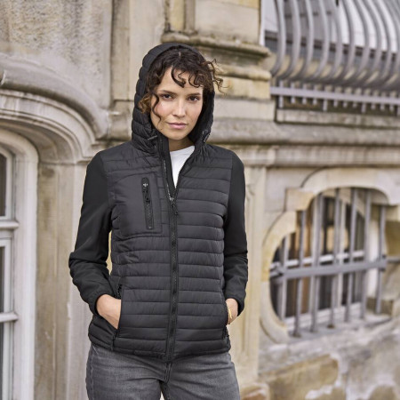 WOMENS HOODED CROSSOVER JACKET