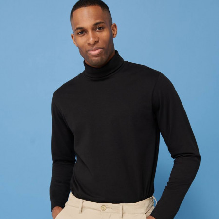 LONG SLEEVED ROLL NECK TOP